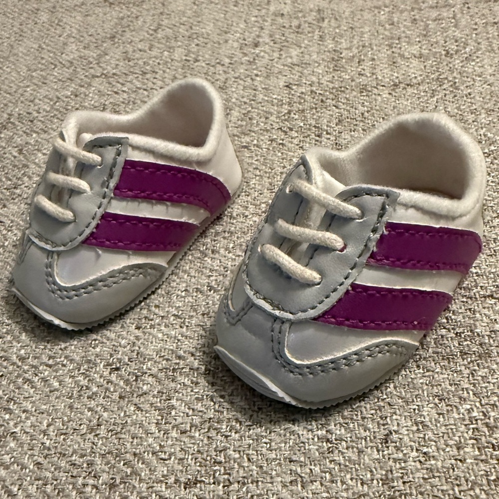 American Girl Purple Striped Sport Shoes